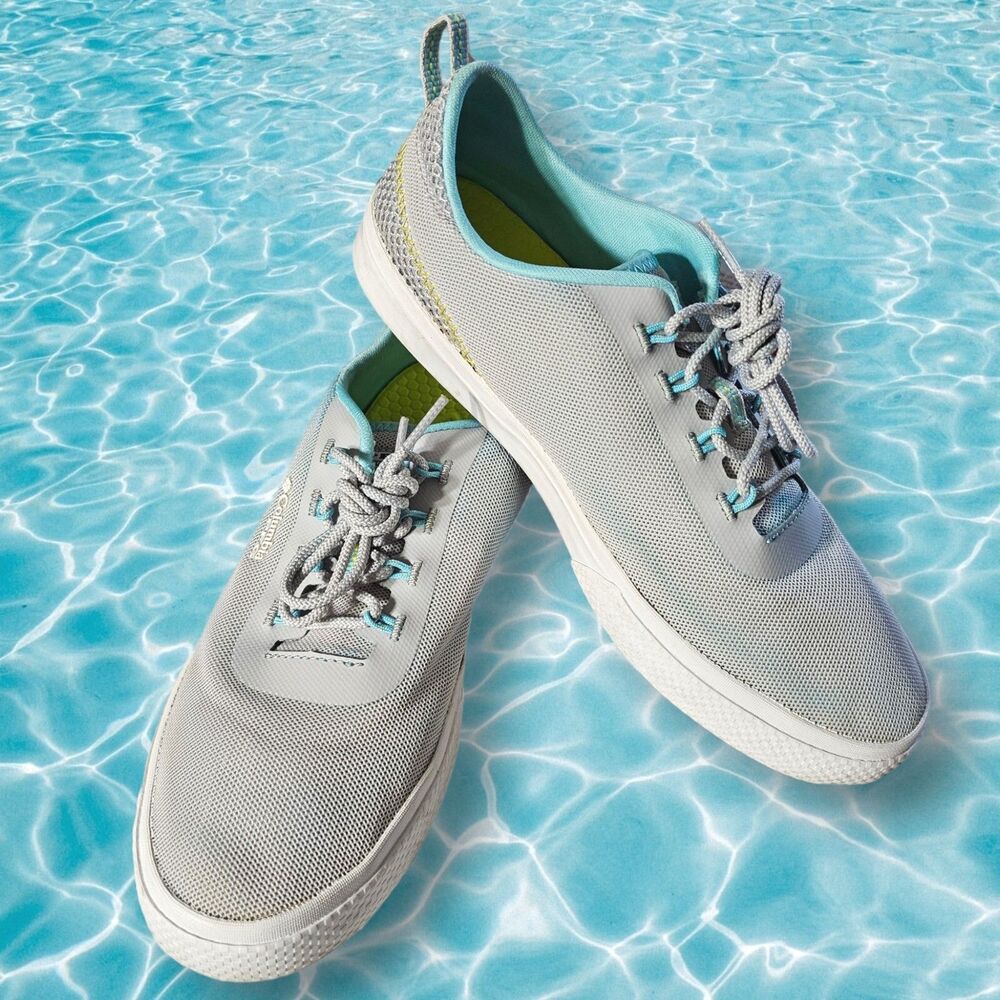 Columbia PFG Women Dorado Fishing Shoe Gray Blue Tie Dye Mesh Sneakers Sz 7 SB2